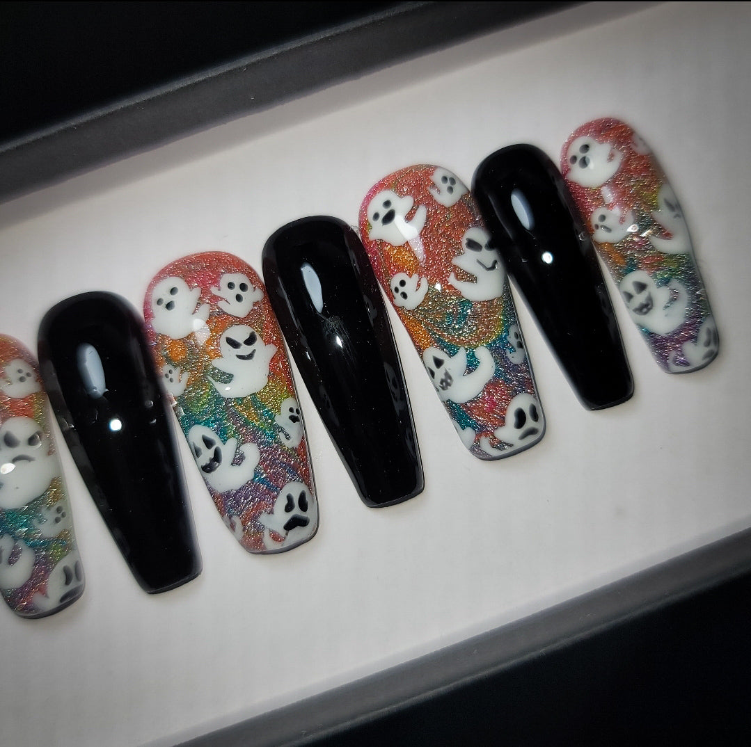 Spooky Souls Press on Nails (Glow In The Dark)