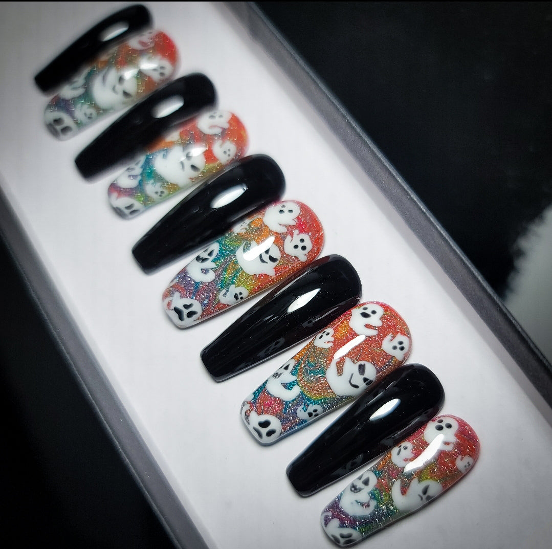 Spooky Souls Press on Nails (Glow In The Dark)
