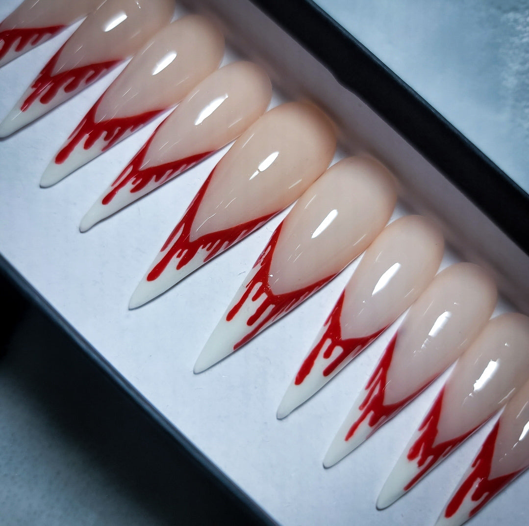 Slasher Press on Nail Set (Glow in the Dark)