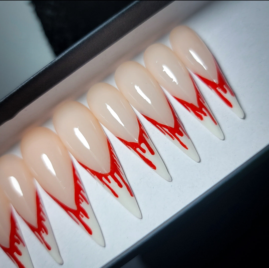 Slasher Press on Nail Set (Glow in the Dark)