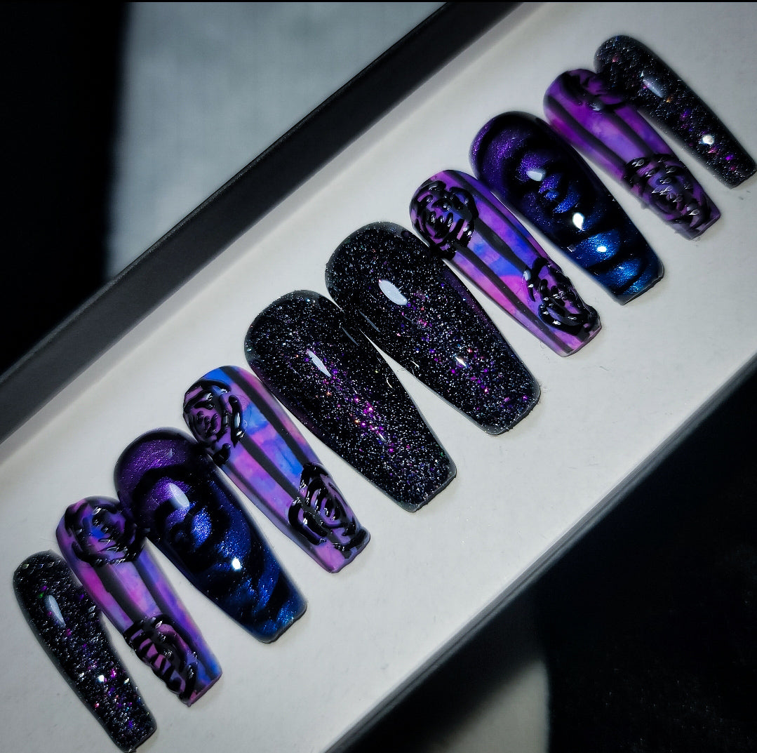 Flora Press on Nail Set