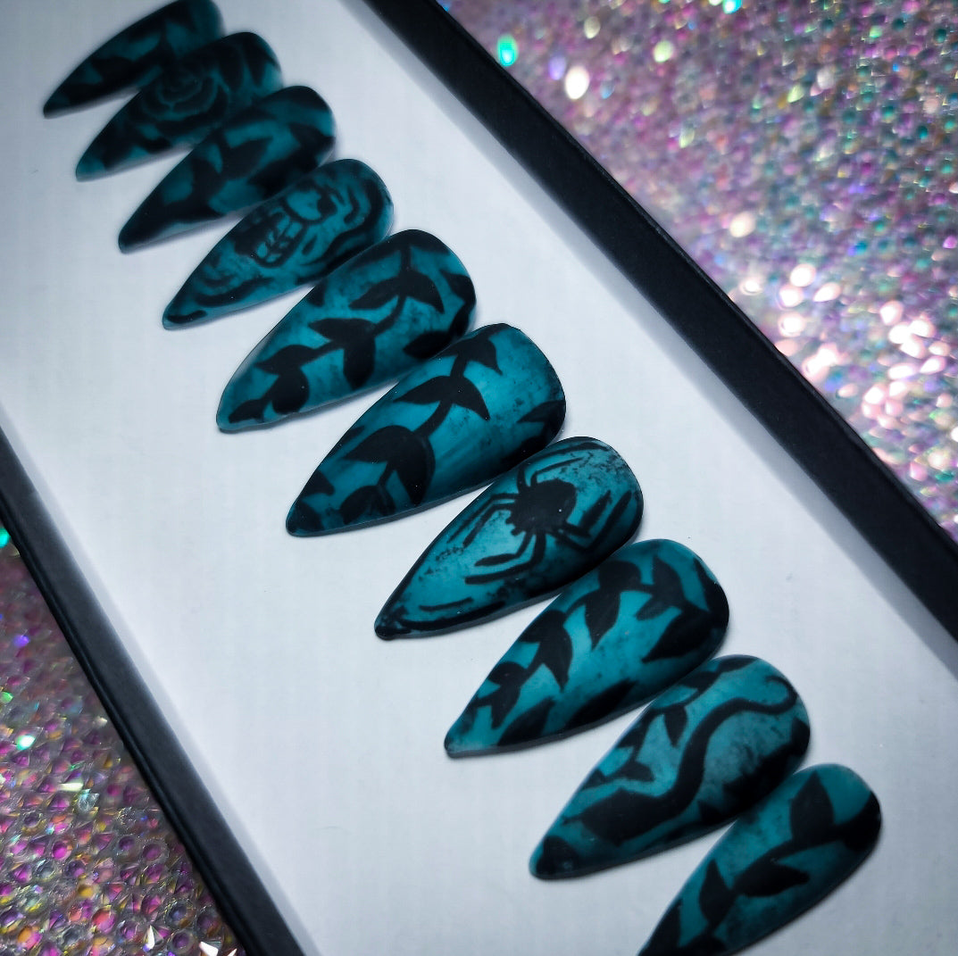 Darkwave Press on nail set