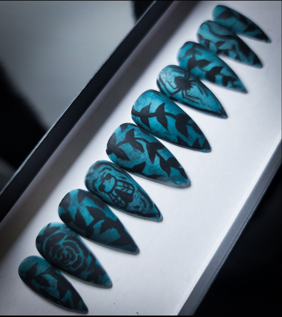 Darkwave Press on nail set