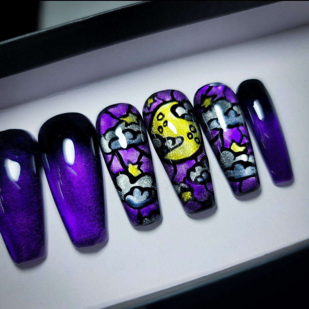Full Moon Press on Nail Set
