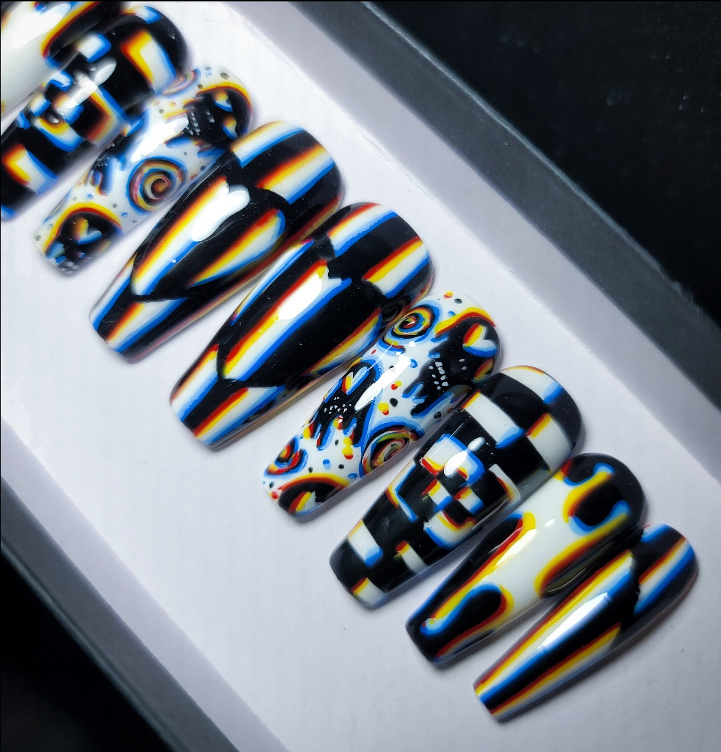 So Trippy Press on Nail Set