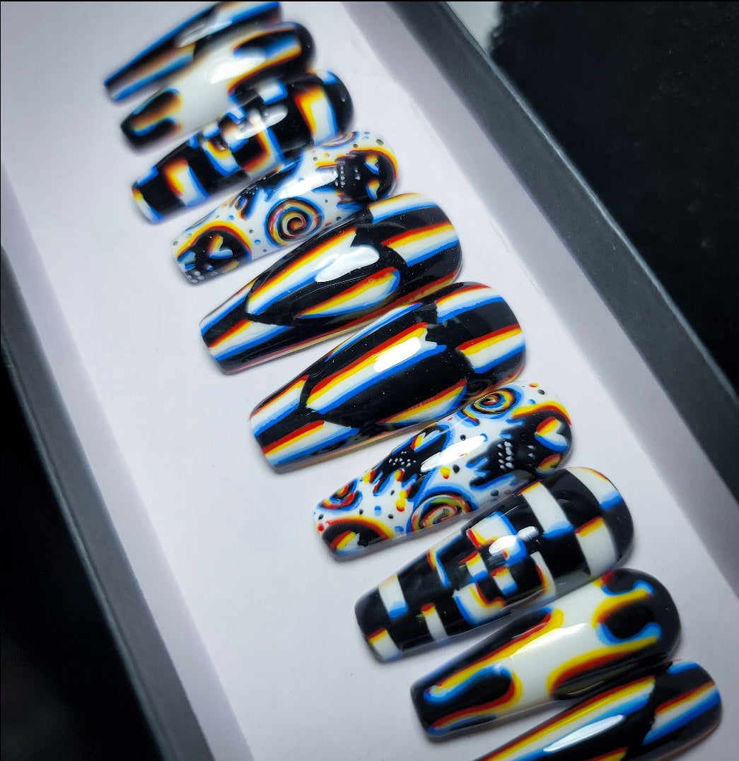 So Trippy Press on Nail Set