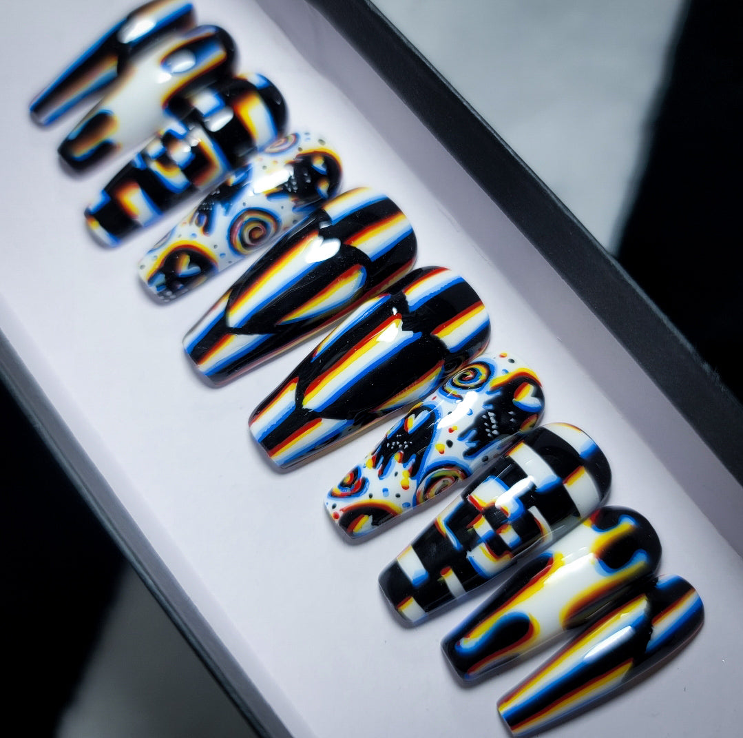 So Trippy Press on Nail Set