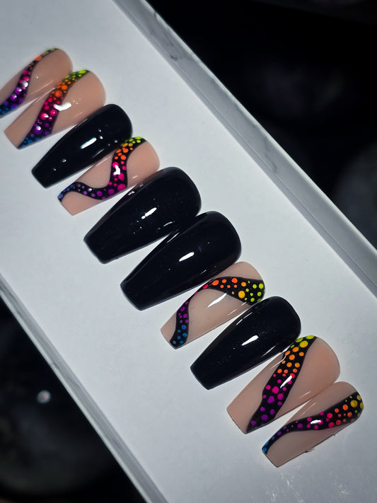 Retrowave Press on Nail Set
