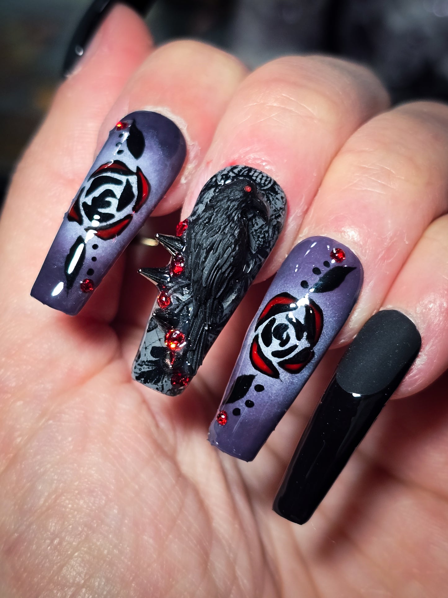 Nevermore Press on Nail Set