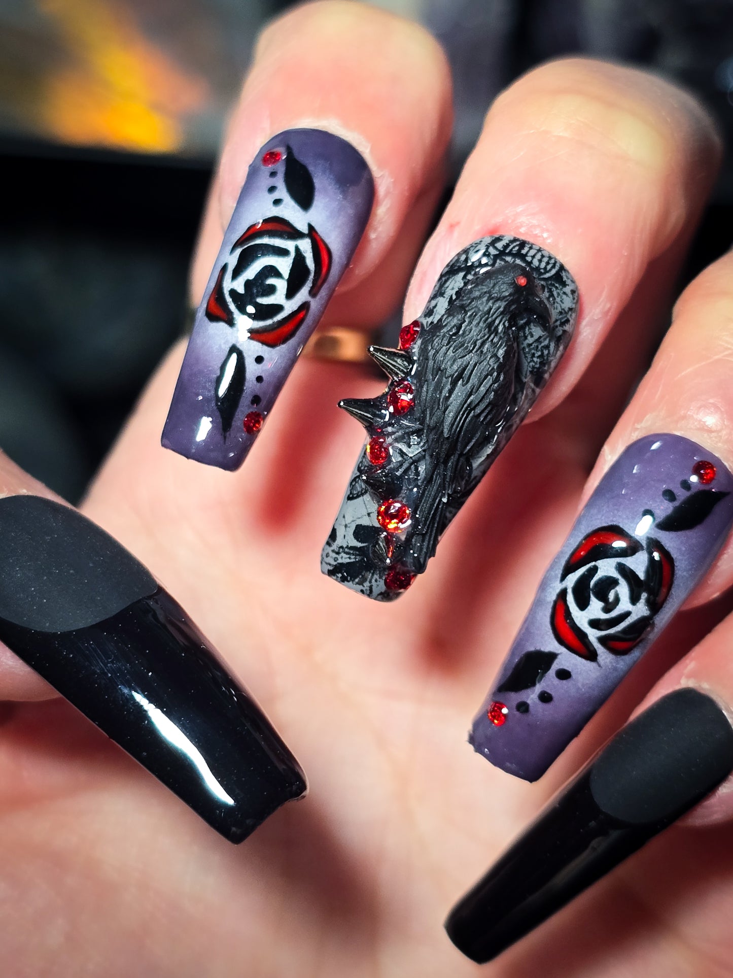 Nevermore Press on Nail Set