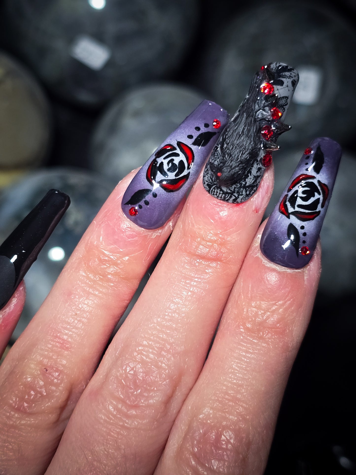 Nevermore Press on Nail Set