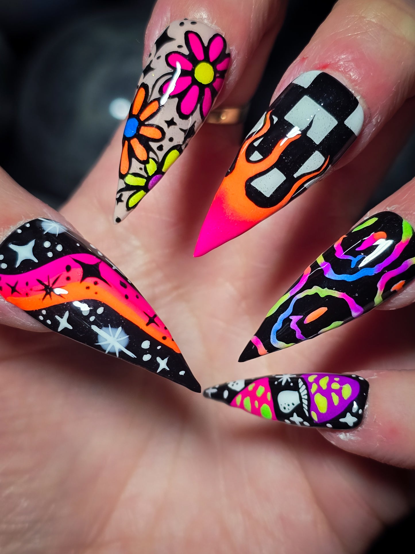 Cosmic Groove Press on Nail Set