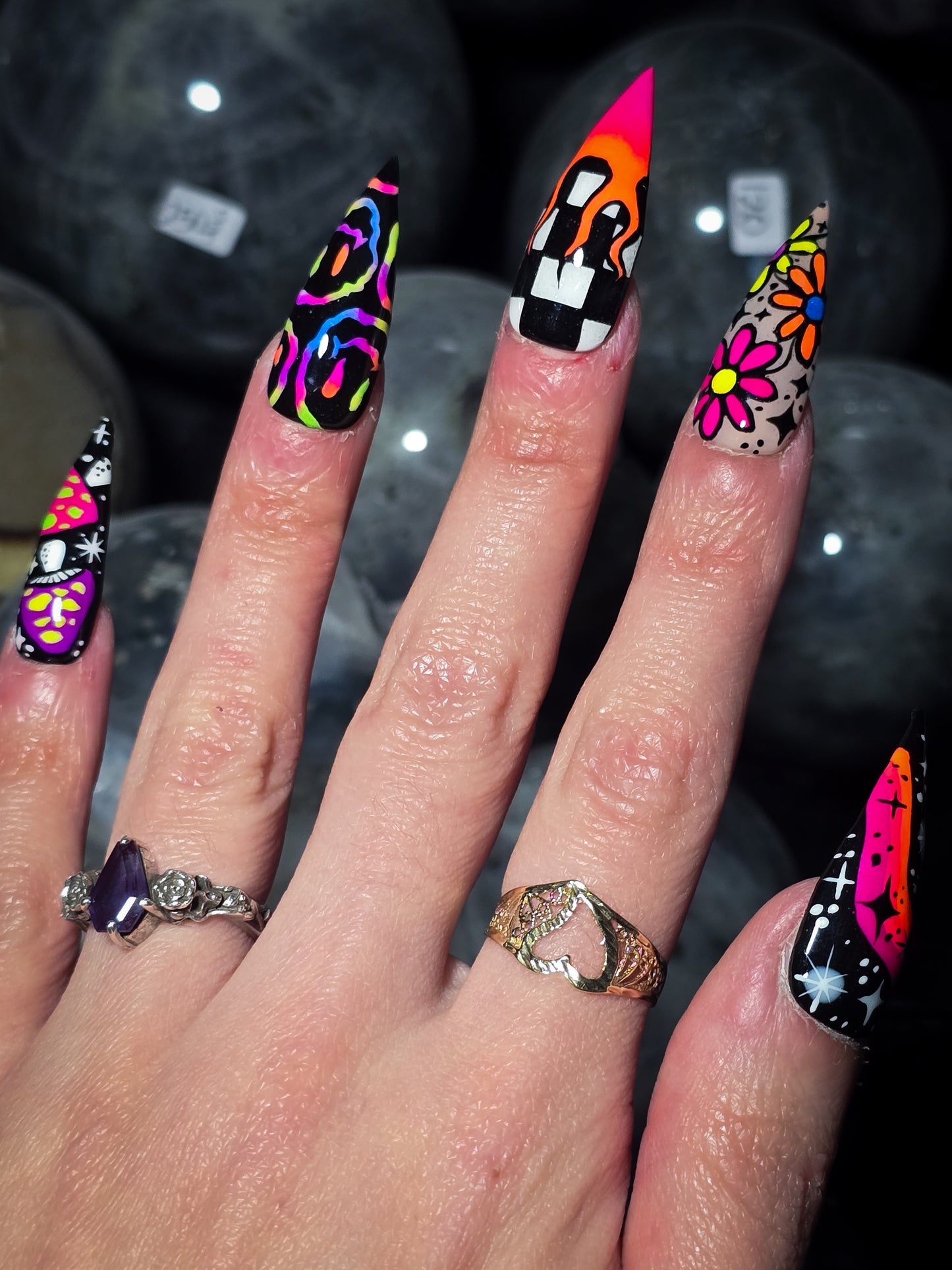 Cosmic Groove Press on Nail Set