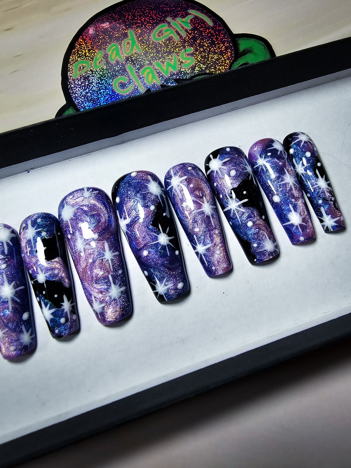 Galaxy Shimmer Press on Nail Set