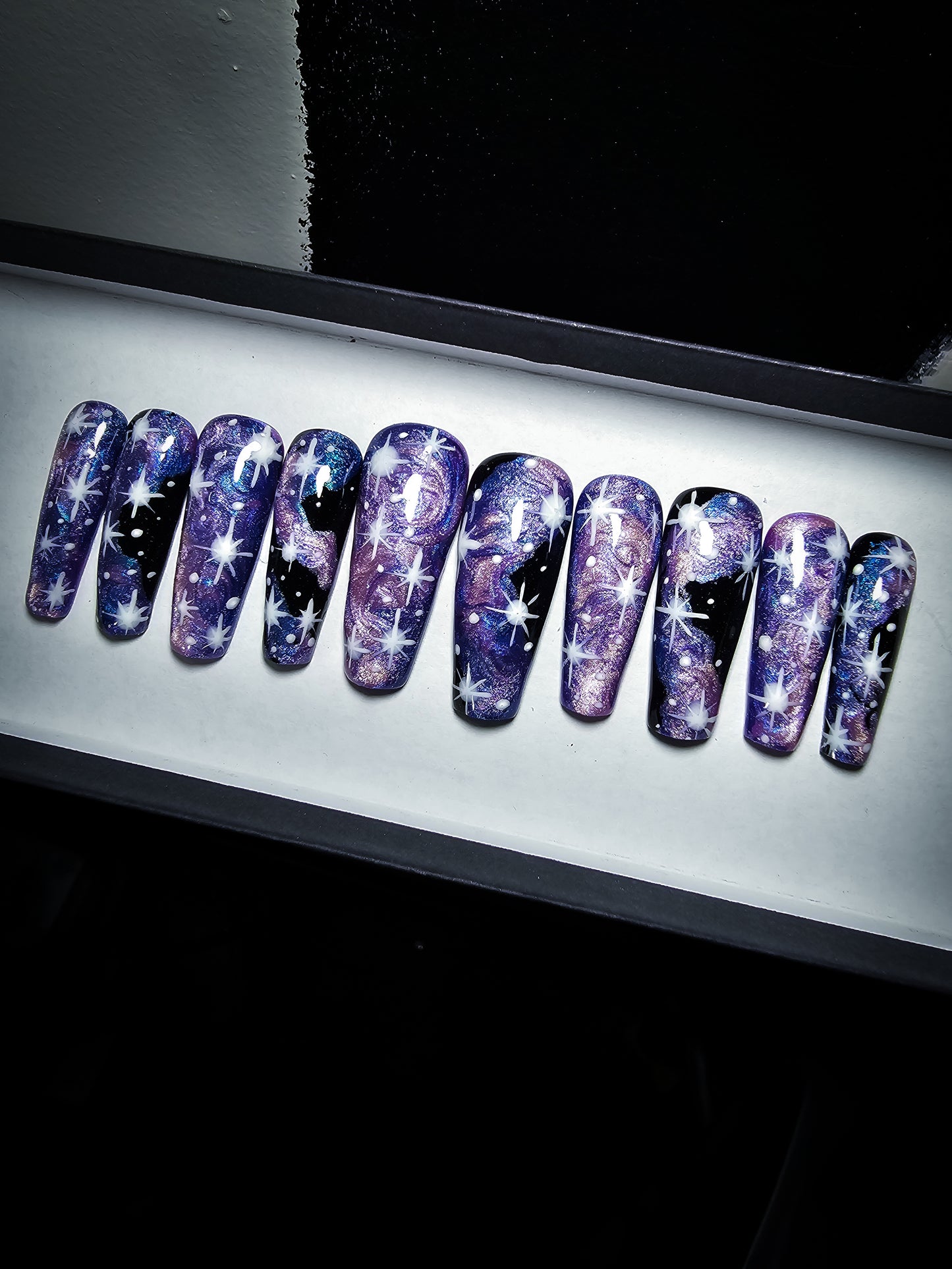 Galaxy Shimmer Press on Nail Set