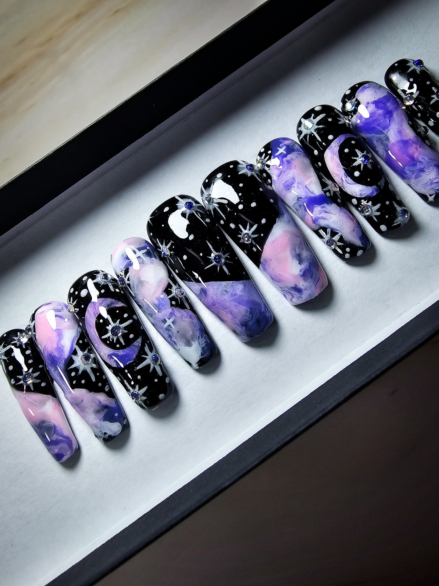 Pastel Galaxy Press on Nail Set