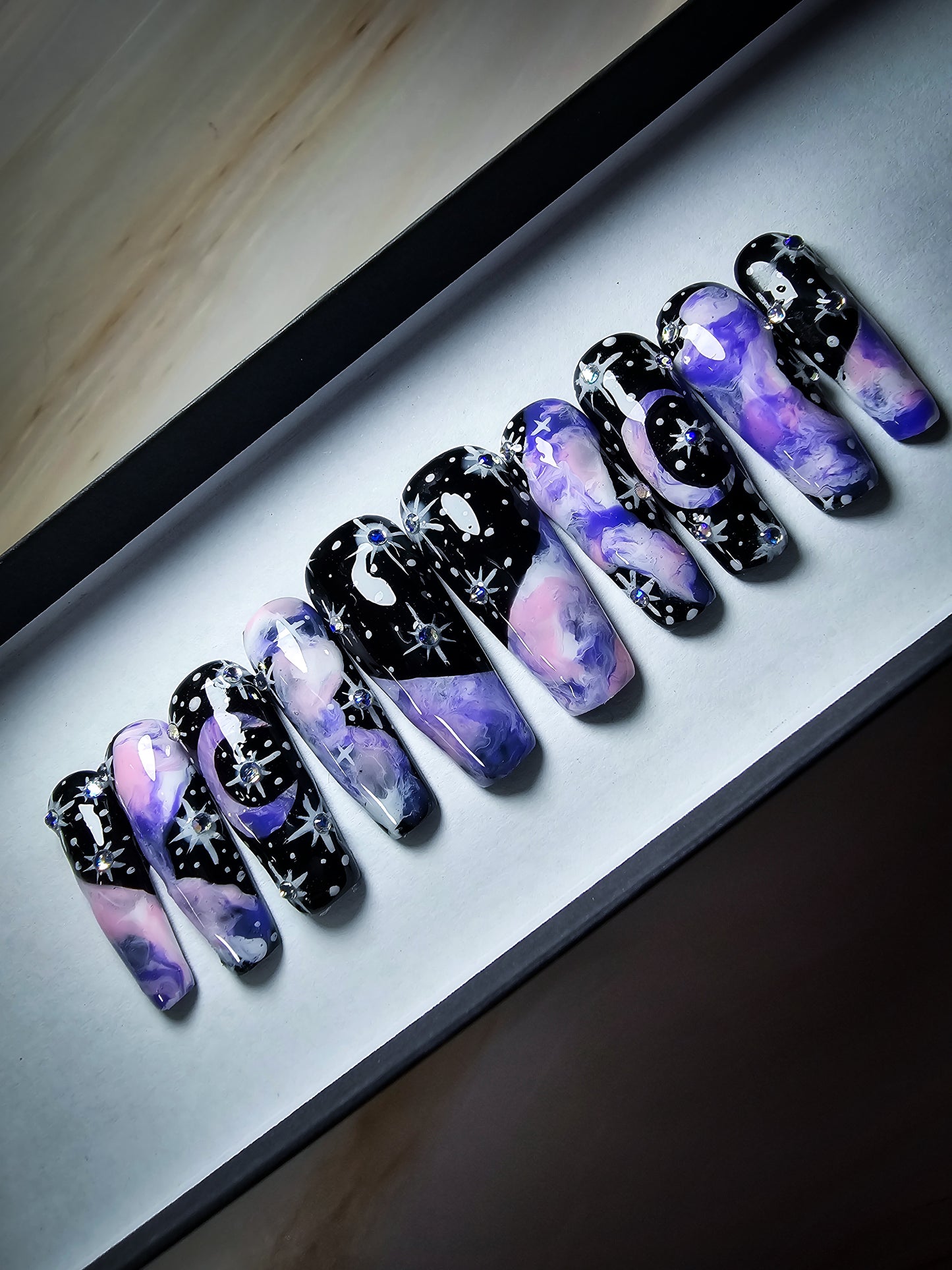 Pastel Galaxy Press on Nail Set