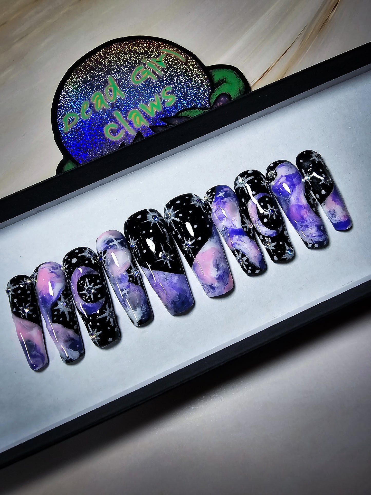 Pastel Galaxy Press on Nail Set