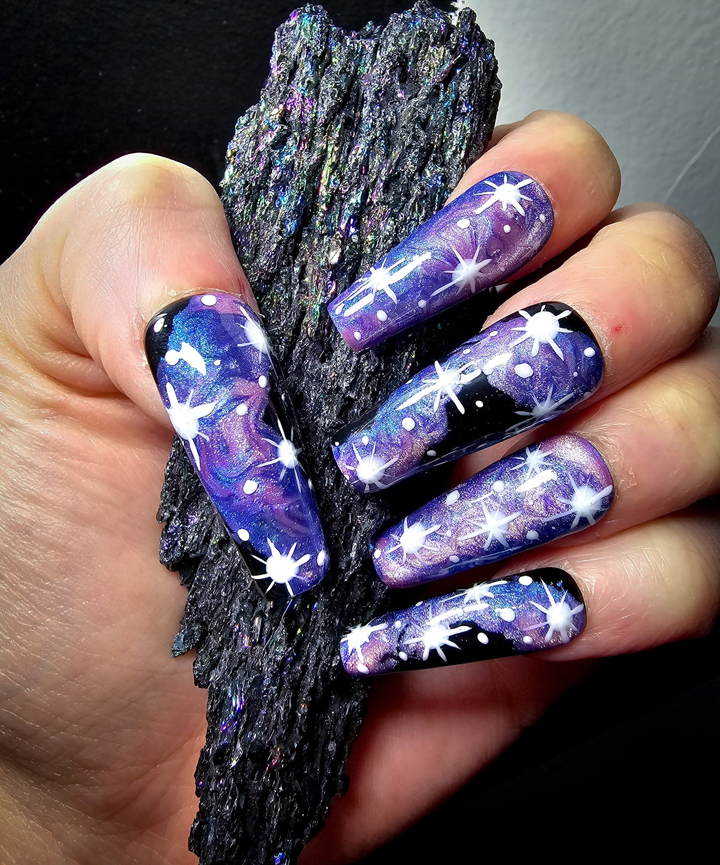 Galaxy Shimmer Press on Nail Set