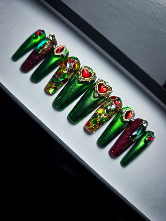 Holiday Bling Press on Nail Set