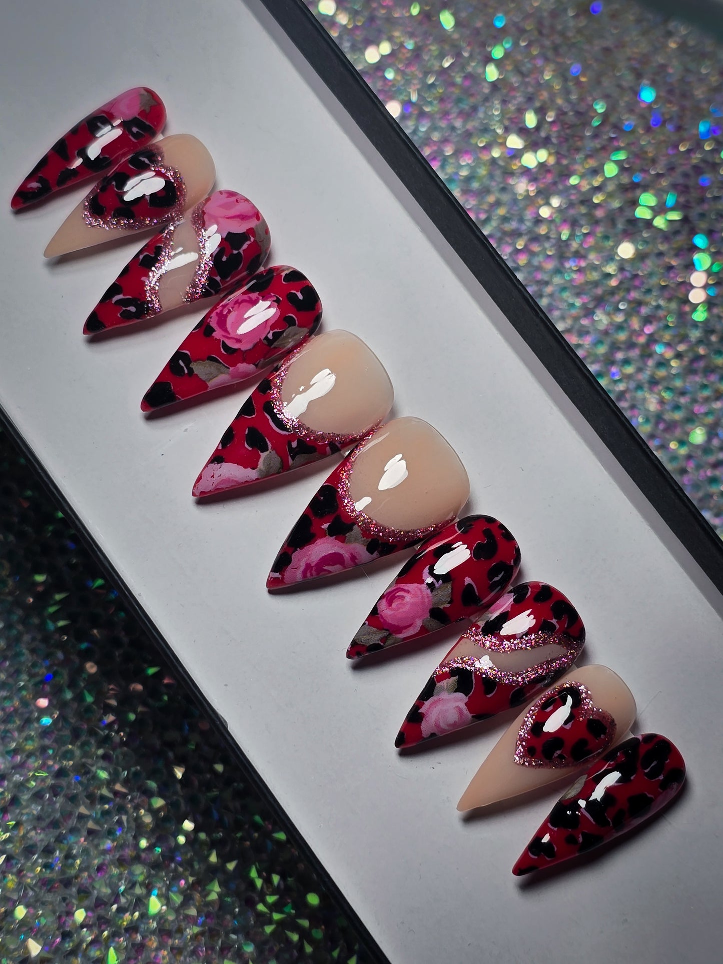 Leopard Luxe Press on Nail Set (Thermal Reactive)