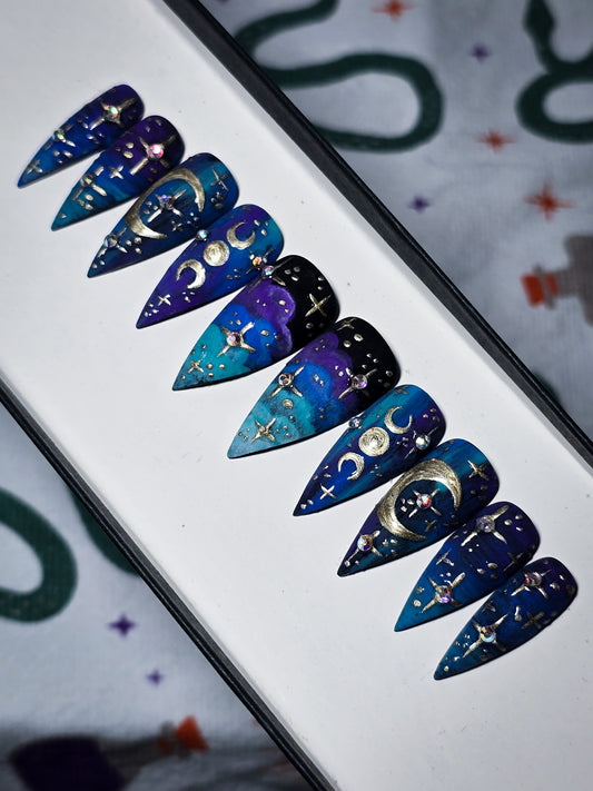 Dark Sky Magic Press on Nail Set