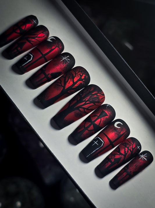 Vampires Night Press on Nail Set