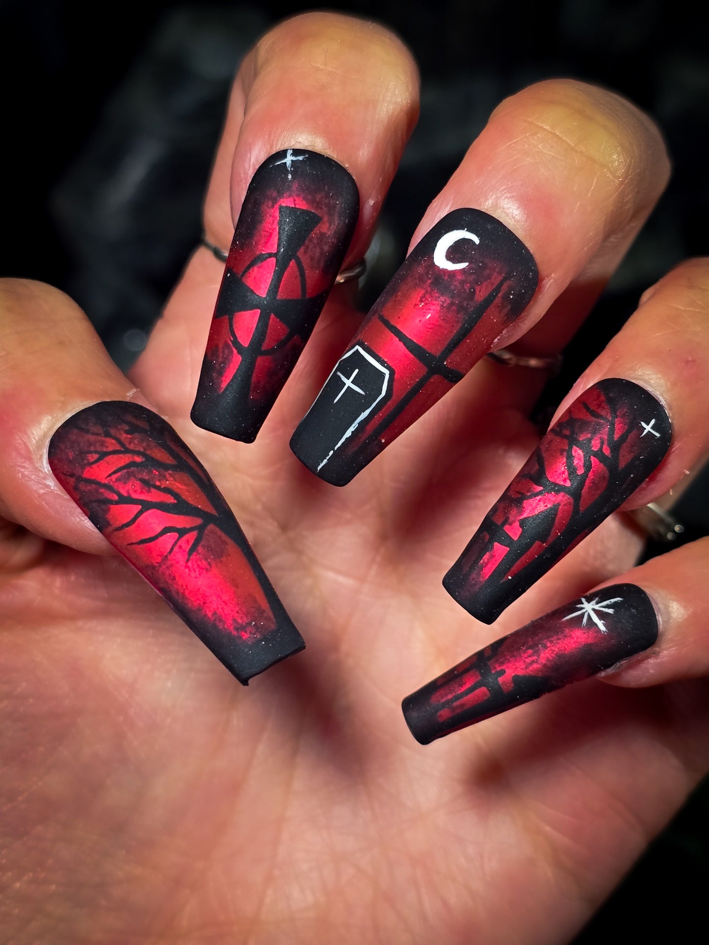 Vampires Night Press on Nail Set