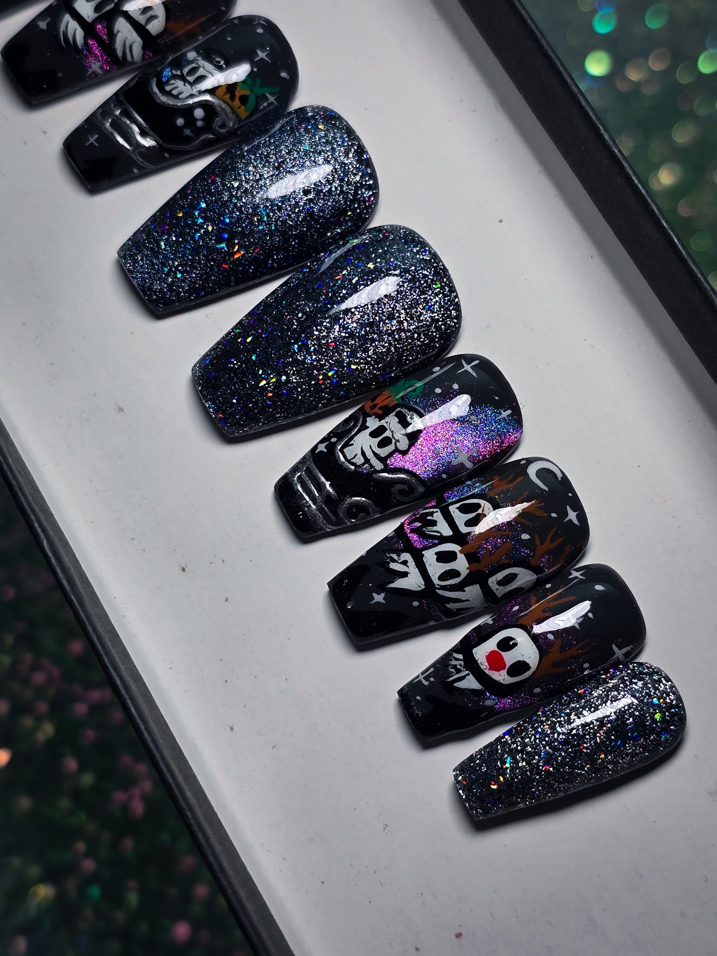 Haunted Holidays Press on Nail Set