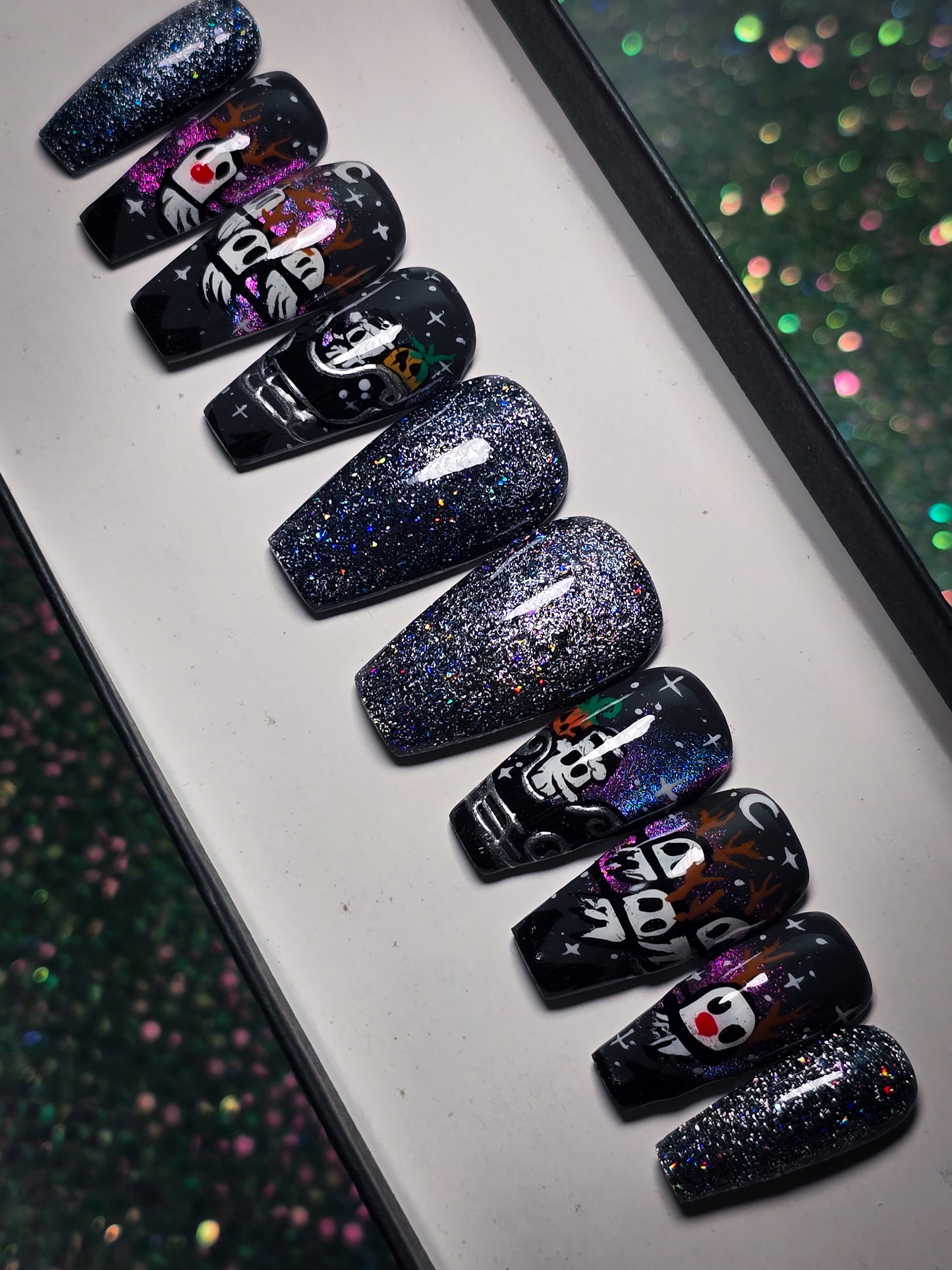 Haunted Holidays Press on Nail Set