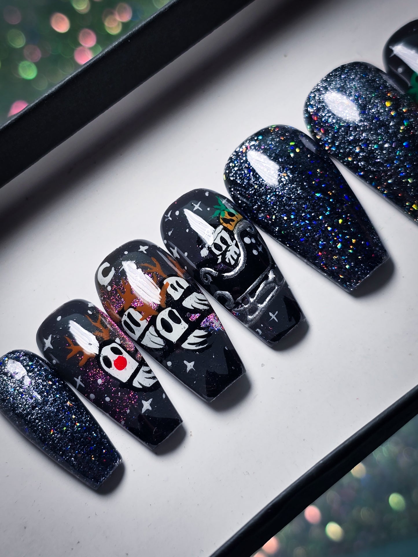 Haunted Holidays Press on Nail Set
