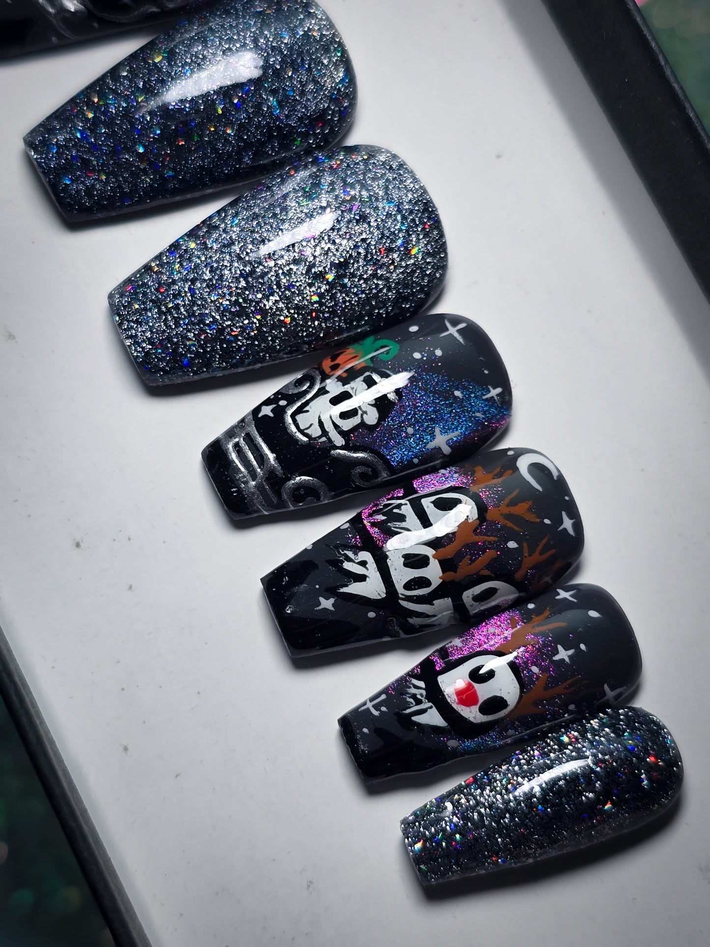 Haunted Holidays Press on Nail Set