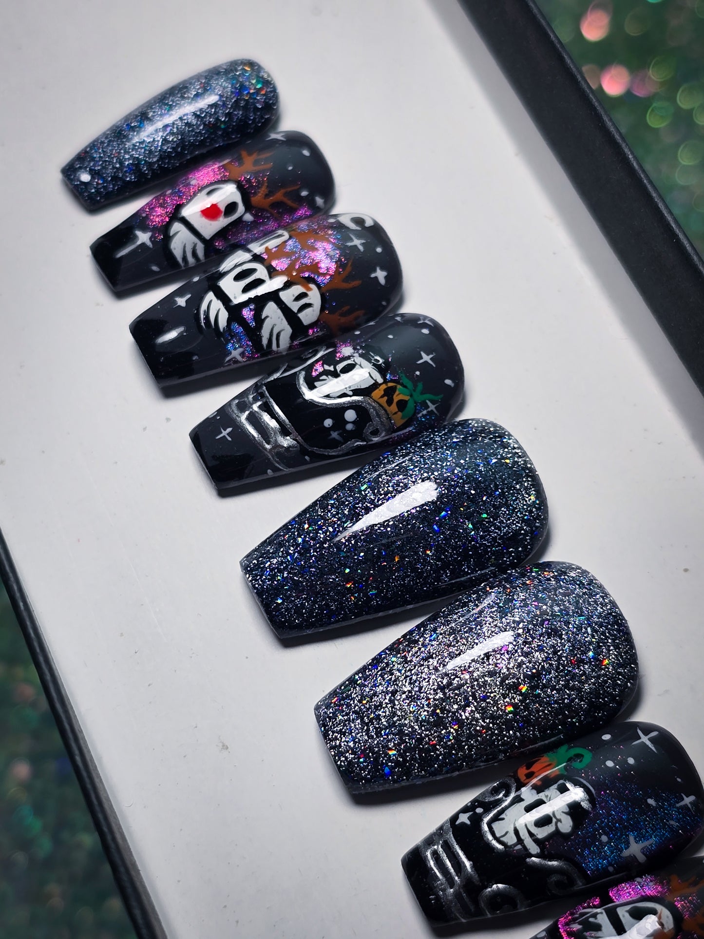 Haunted Holidays Press on Nail Set