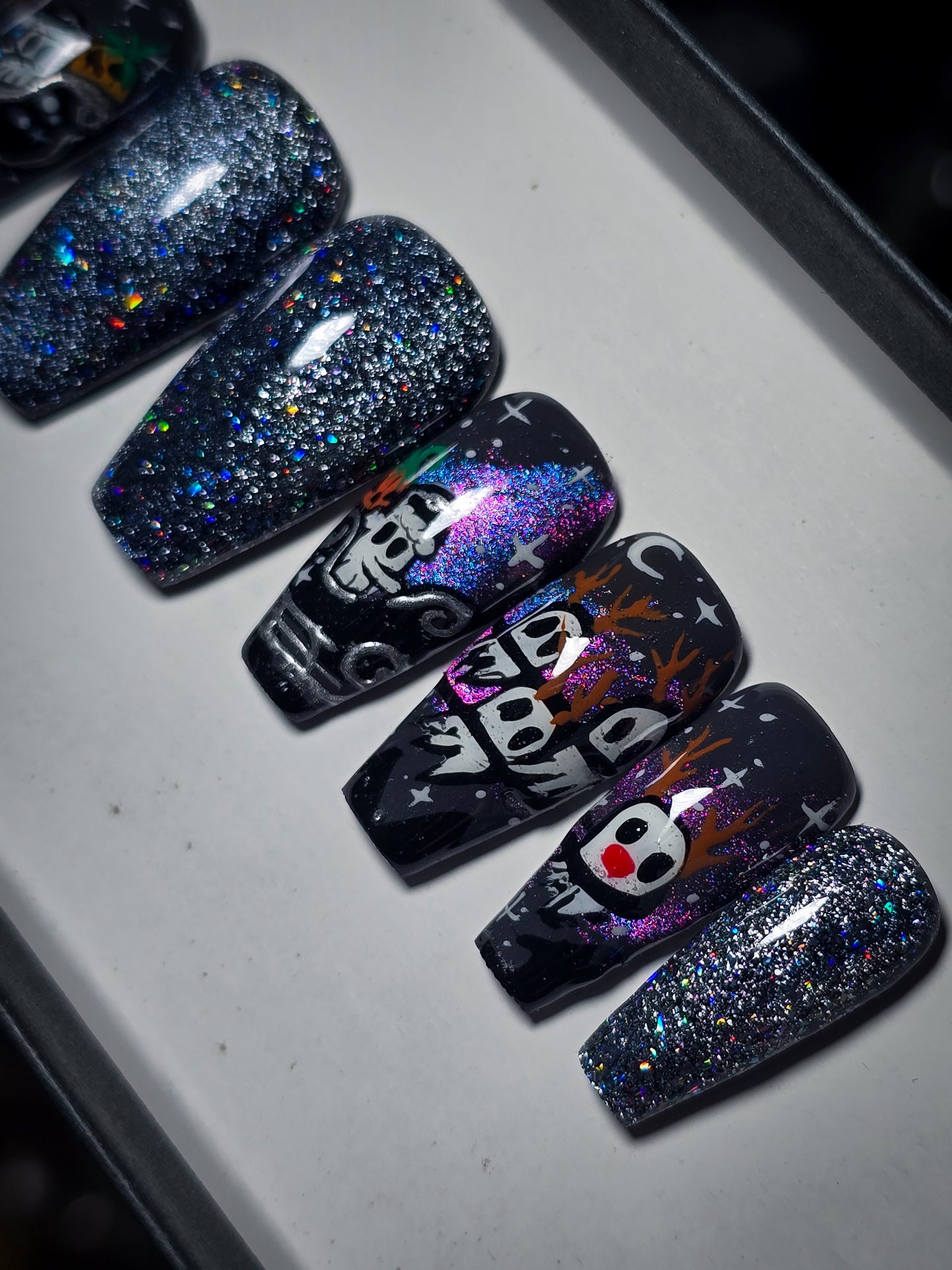 Haunted Holidays Press on Nail Set