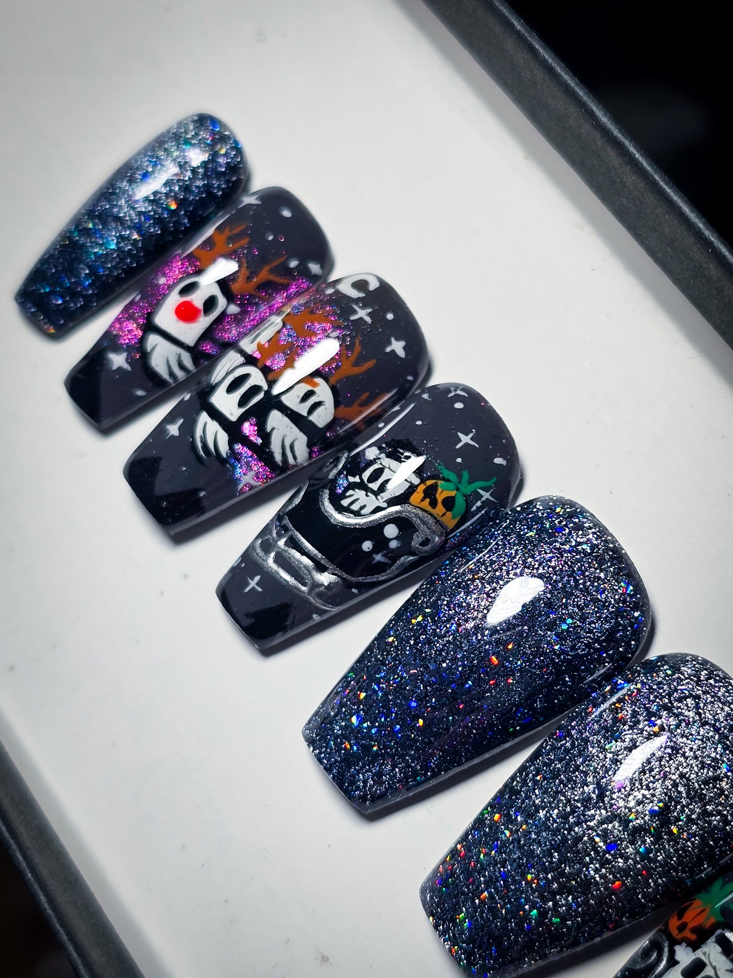 Haunted Holidays Press on Nail Set