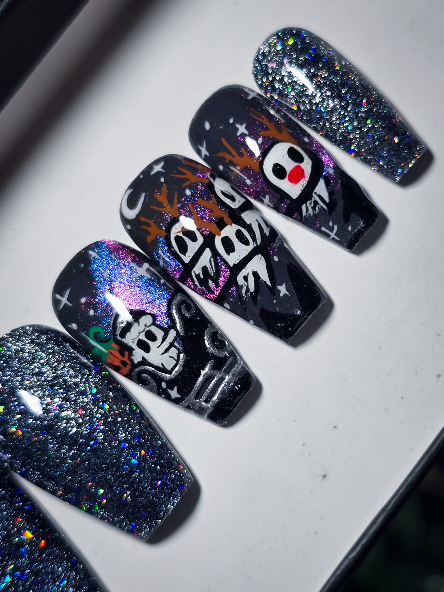 Haunted Holidays Press on Nail Set