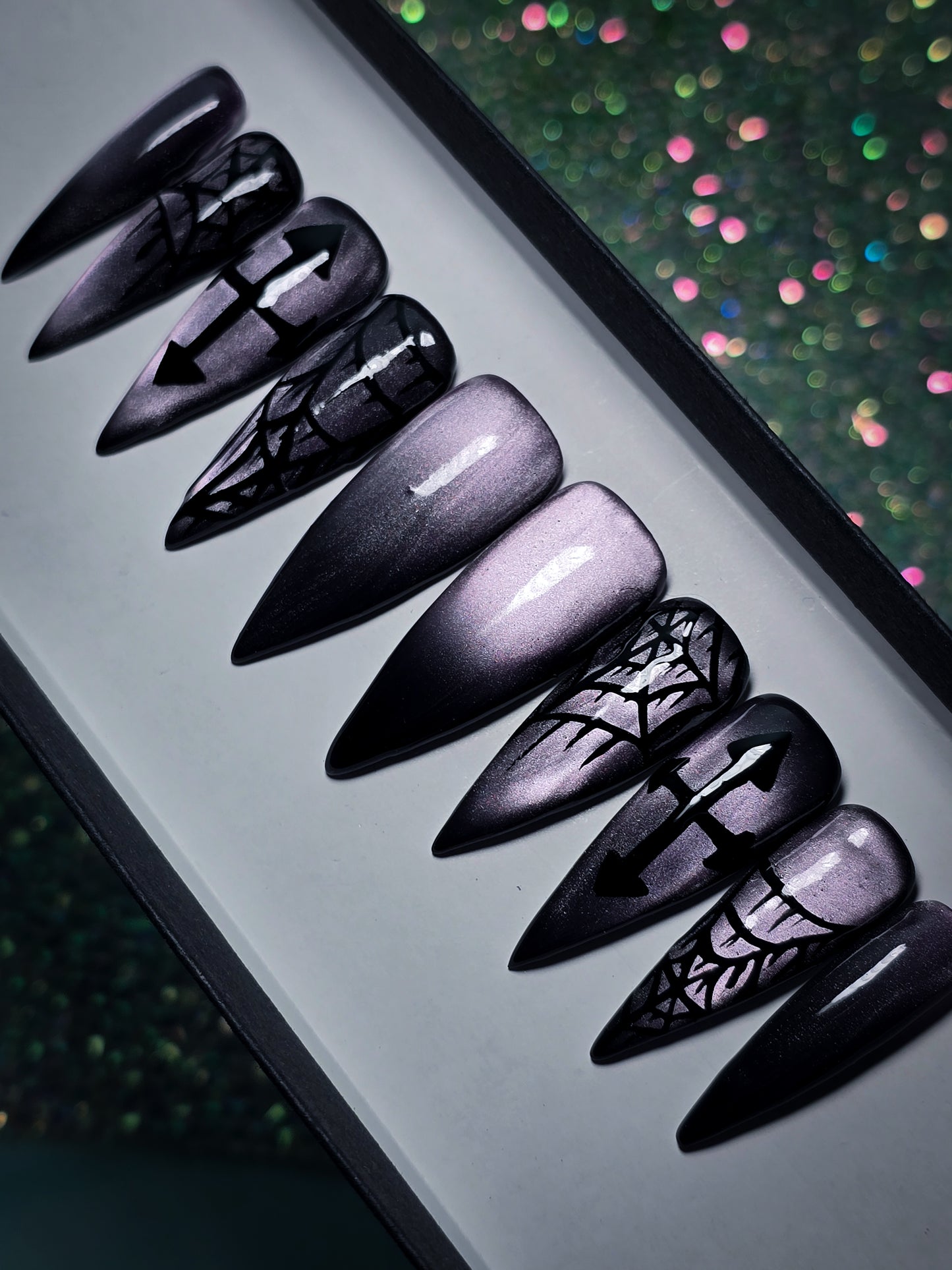 Midnight Shadows Press on Nail Set