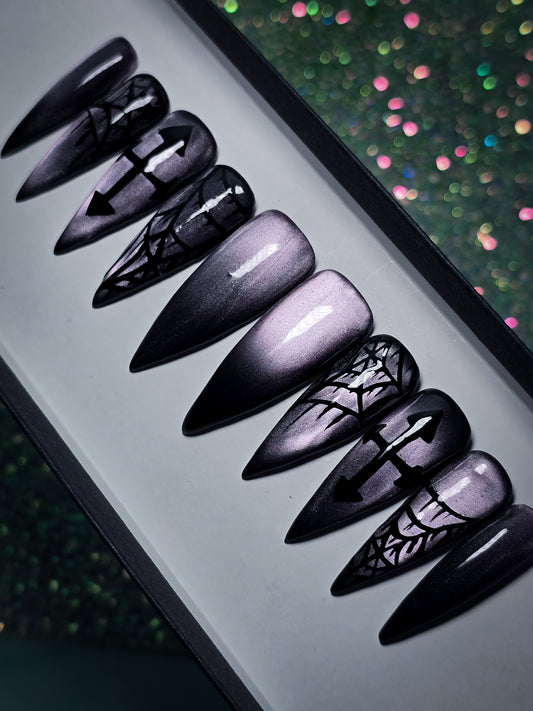 Midnight Shadows Press on Nail Set