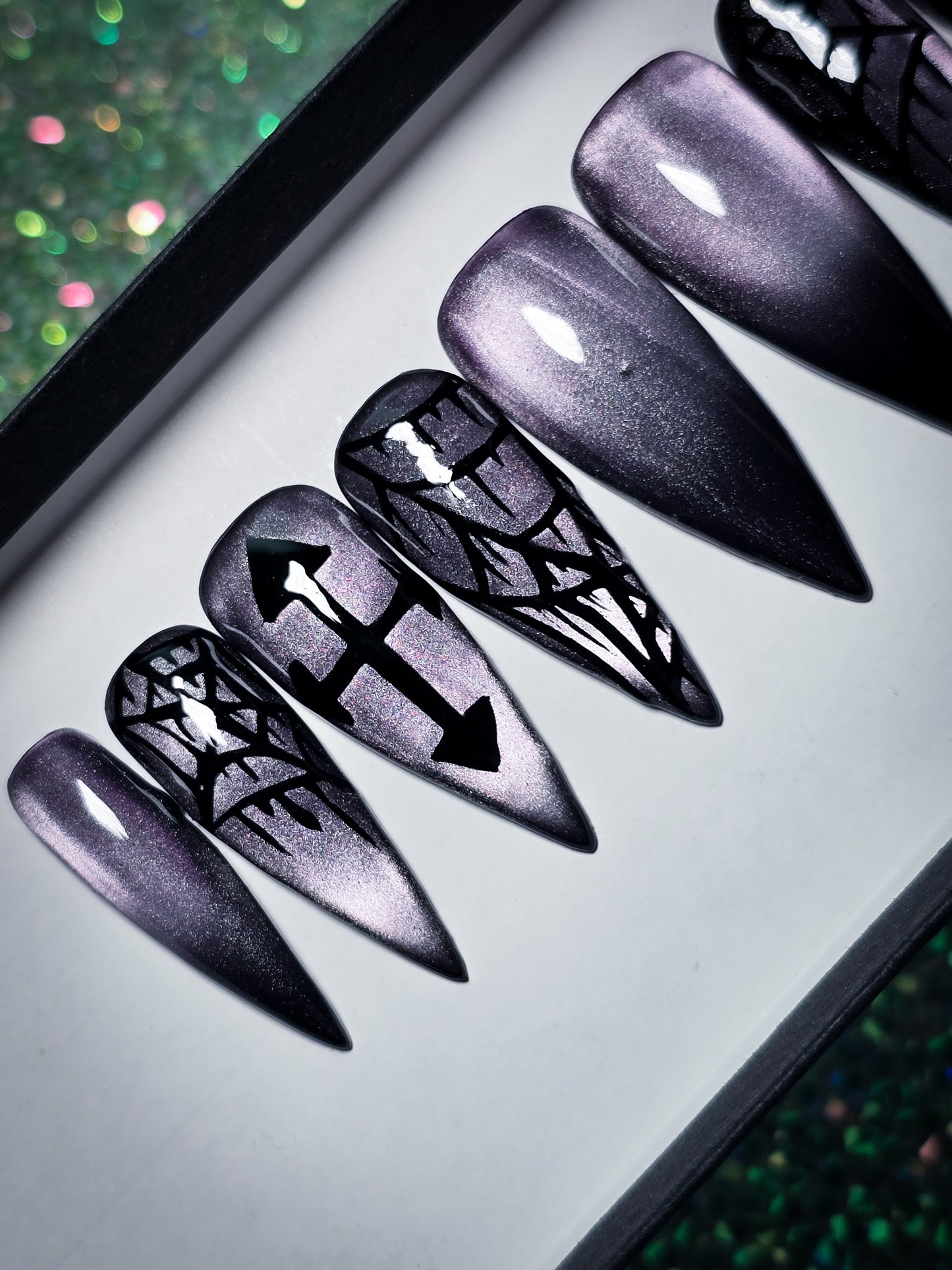 Midnight Shadows Press on Nail Set