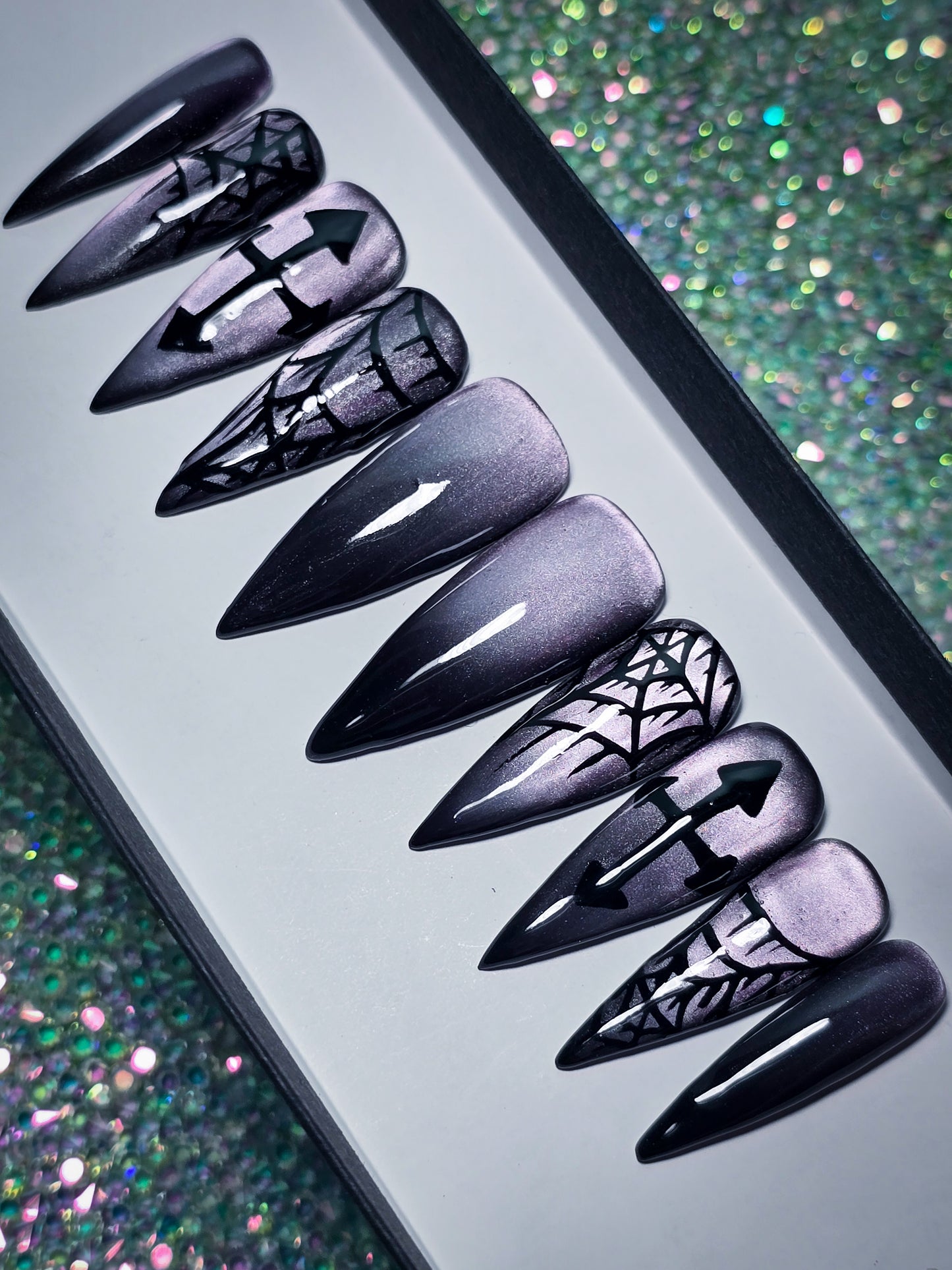 Midnight Shadows Press on Nail Set
