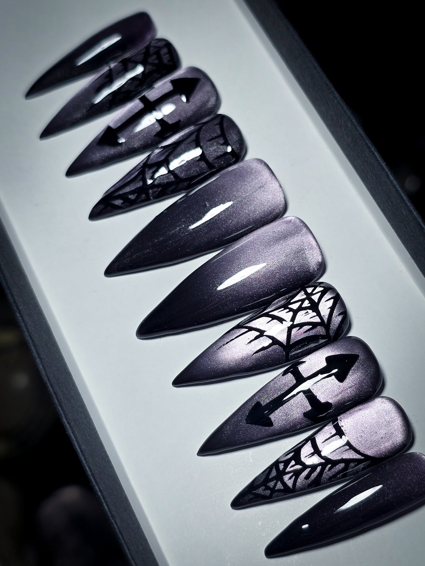 Midnight Shadows Press on Nail Set