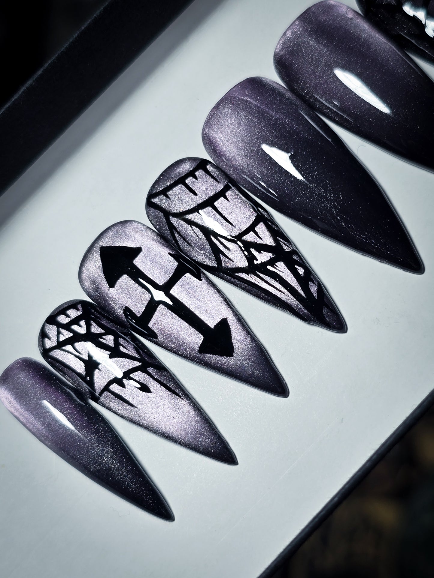 Midnight Shadows Press on Nail Set