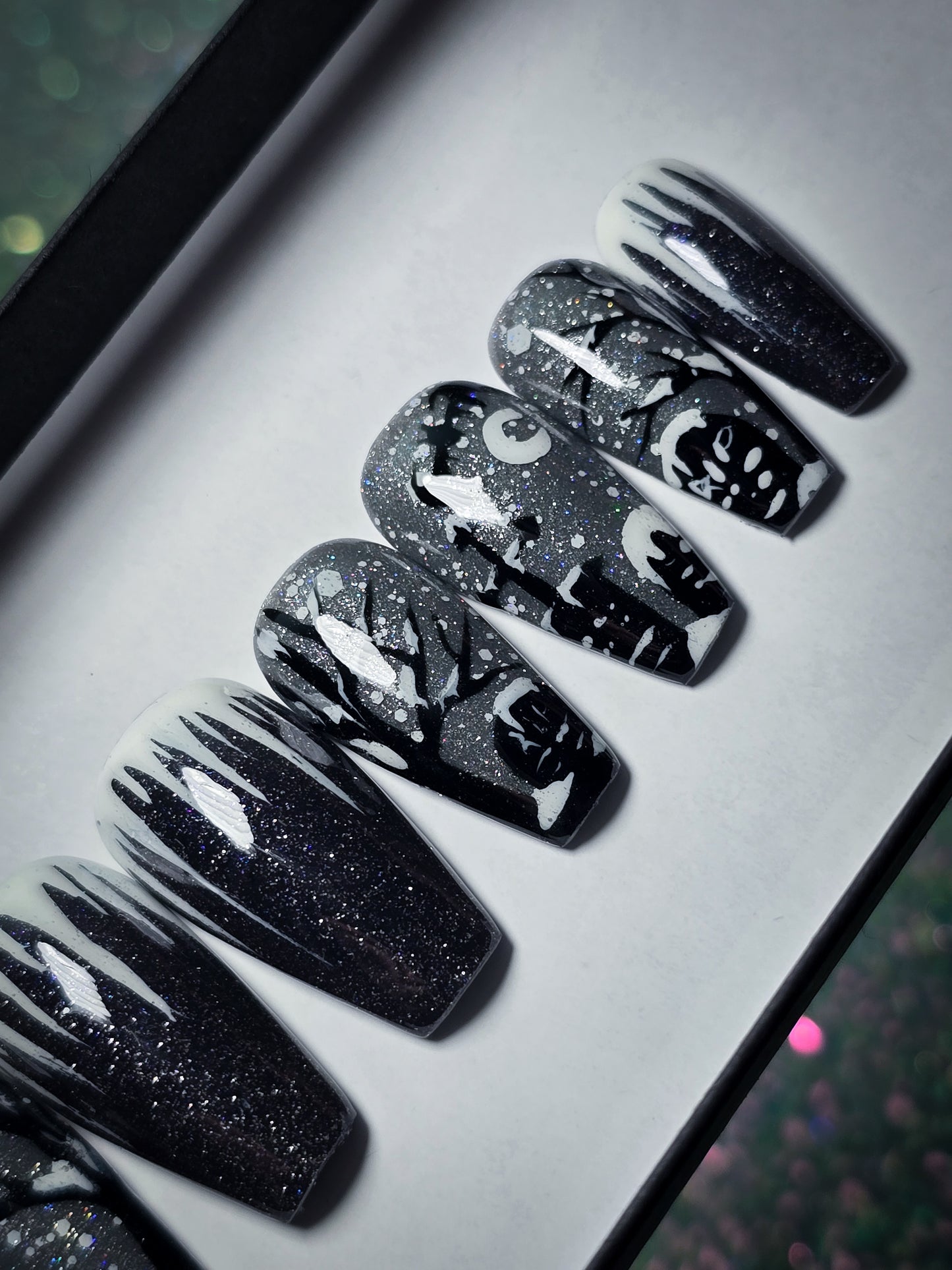 Frozen in Mourning Press on Nail set