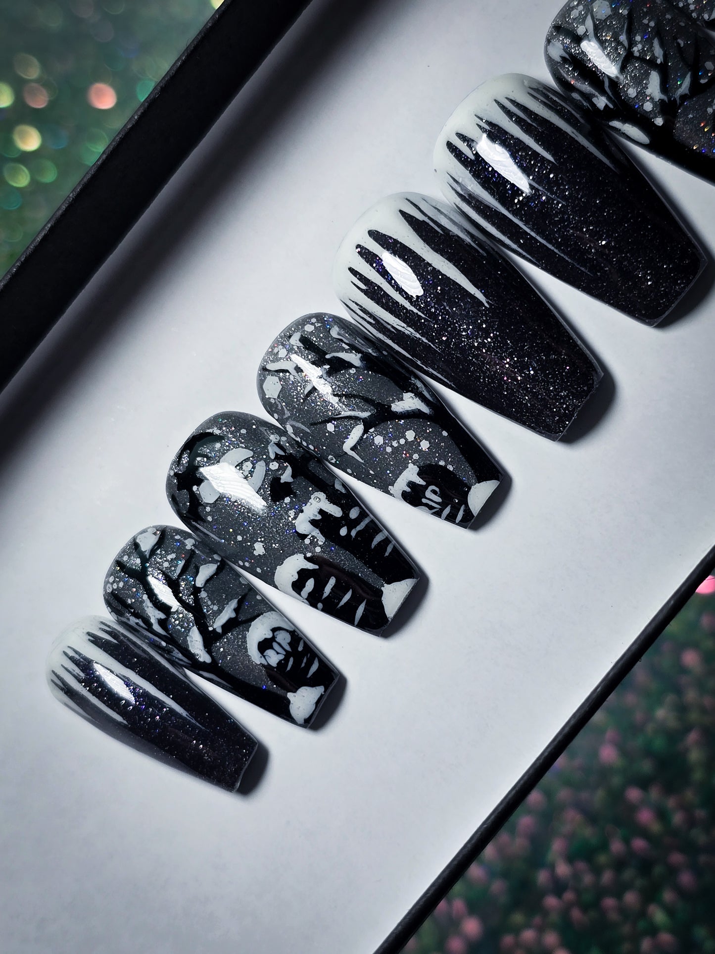 Frozen in Mourning Press on Nail set