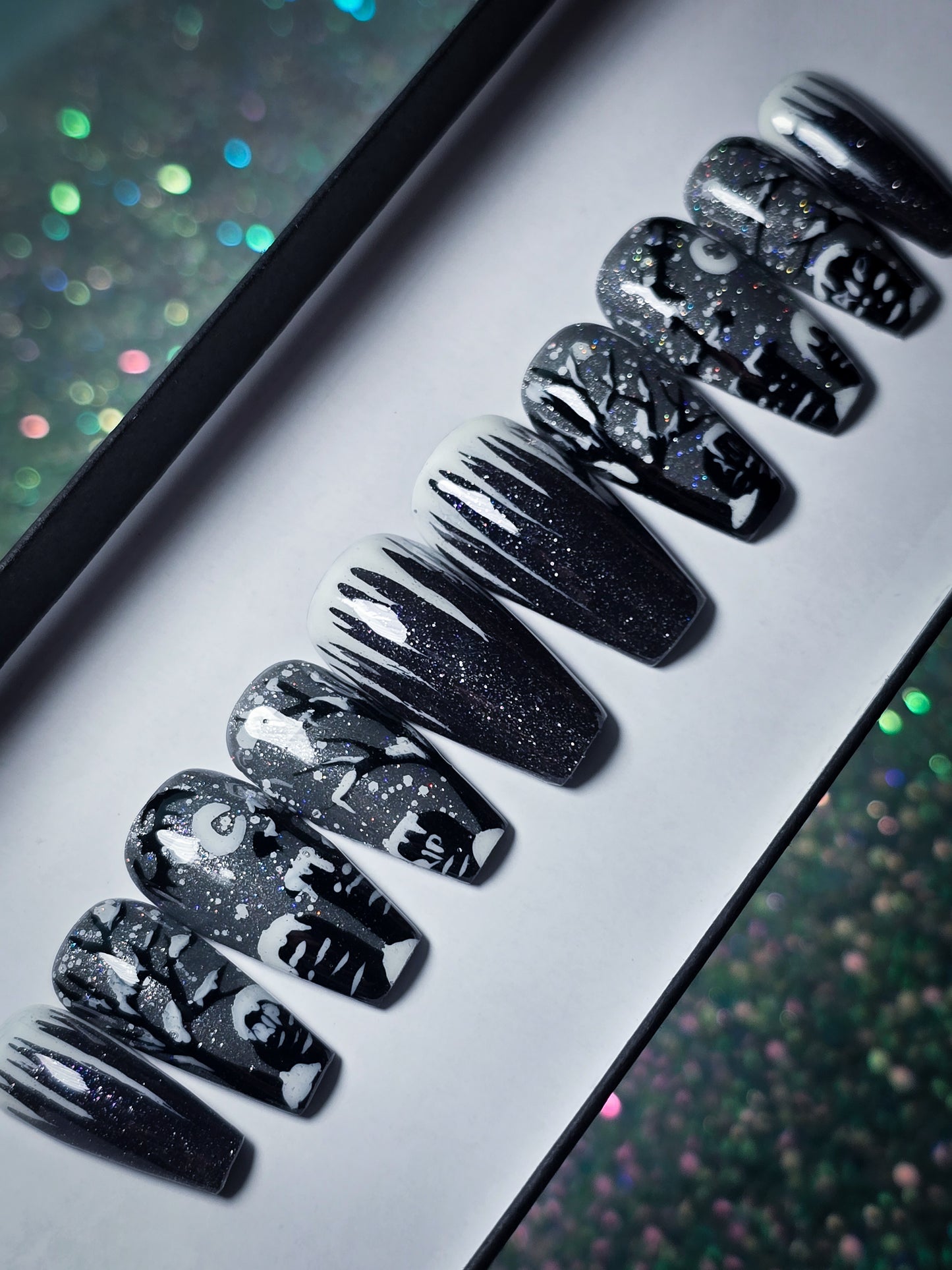 Frozen in Mourning Press on Nail set