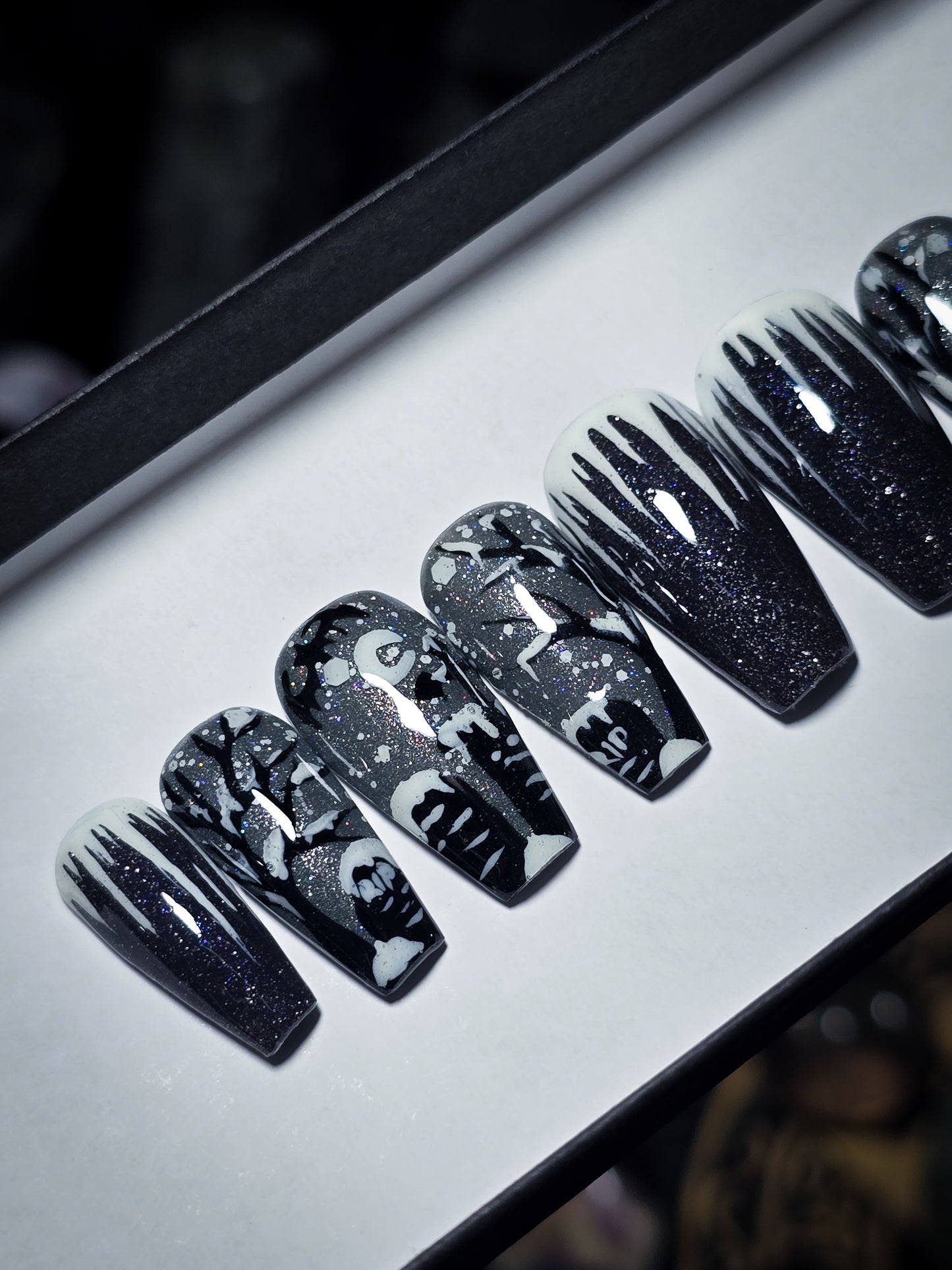 Frozen in Mourning Press on Nail set