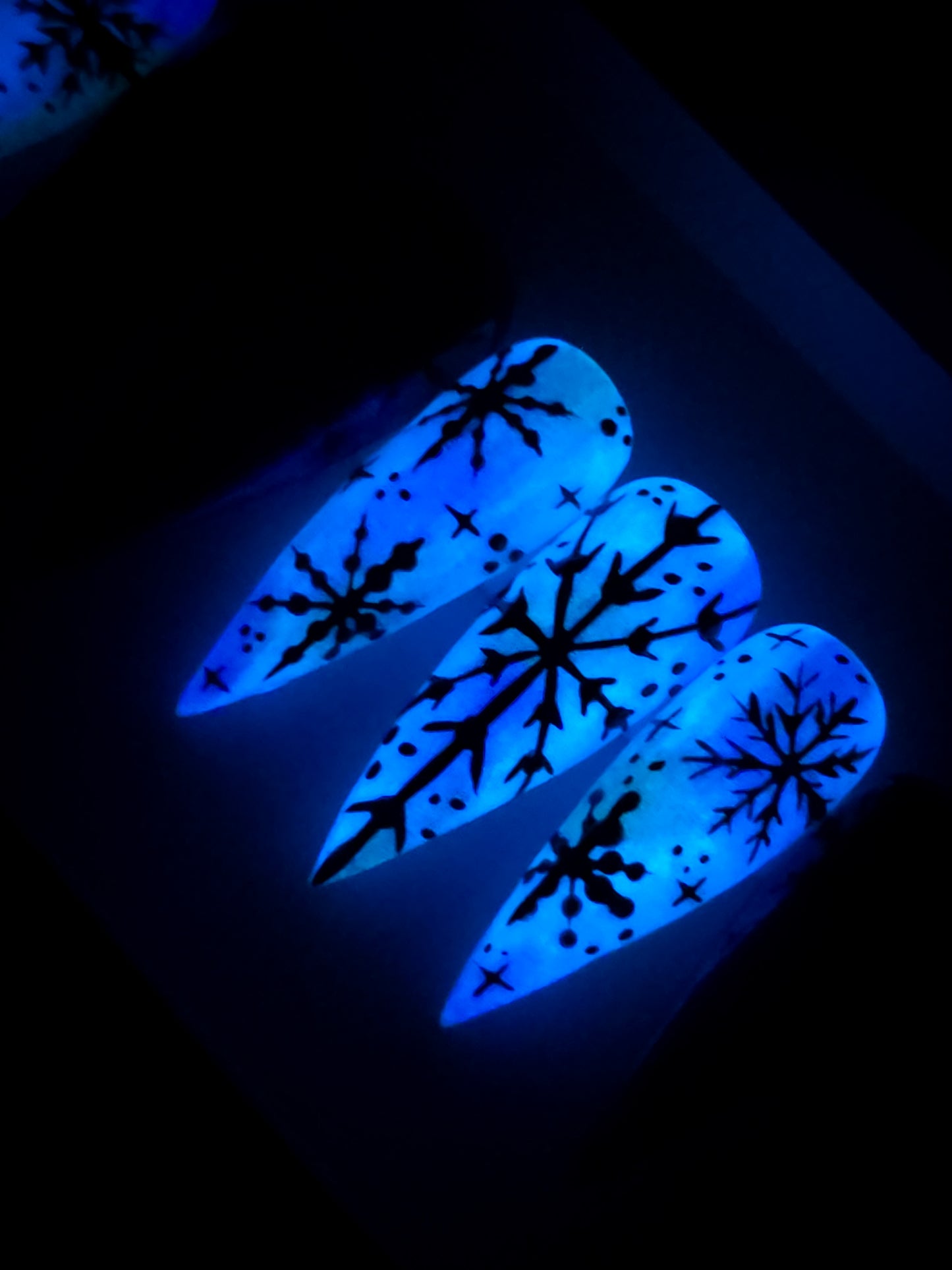 Mystic Winter (Glow in the dark) Press on Nail set