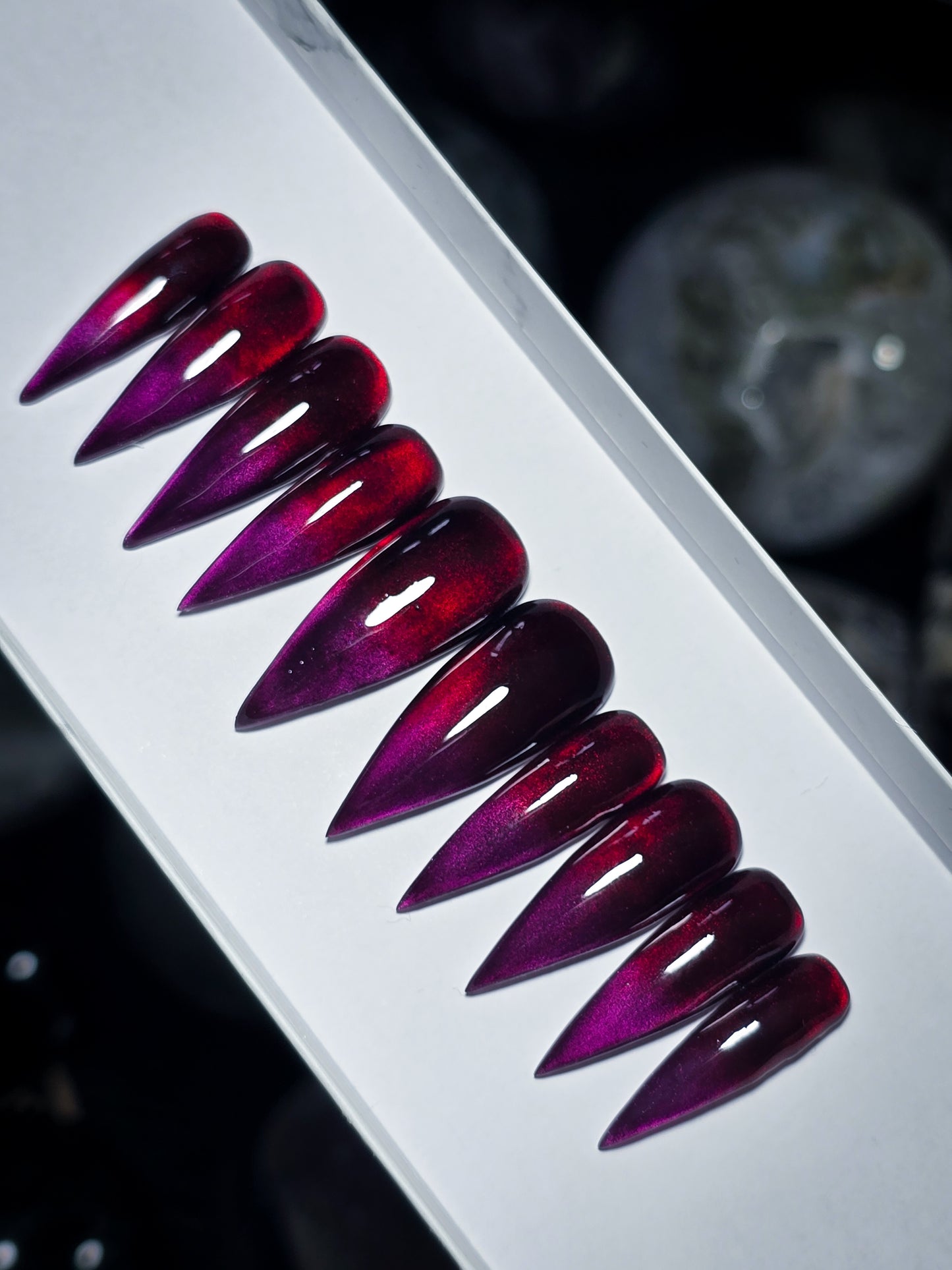 Crimson Eclipse Press on Nail Set