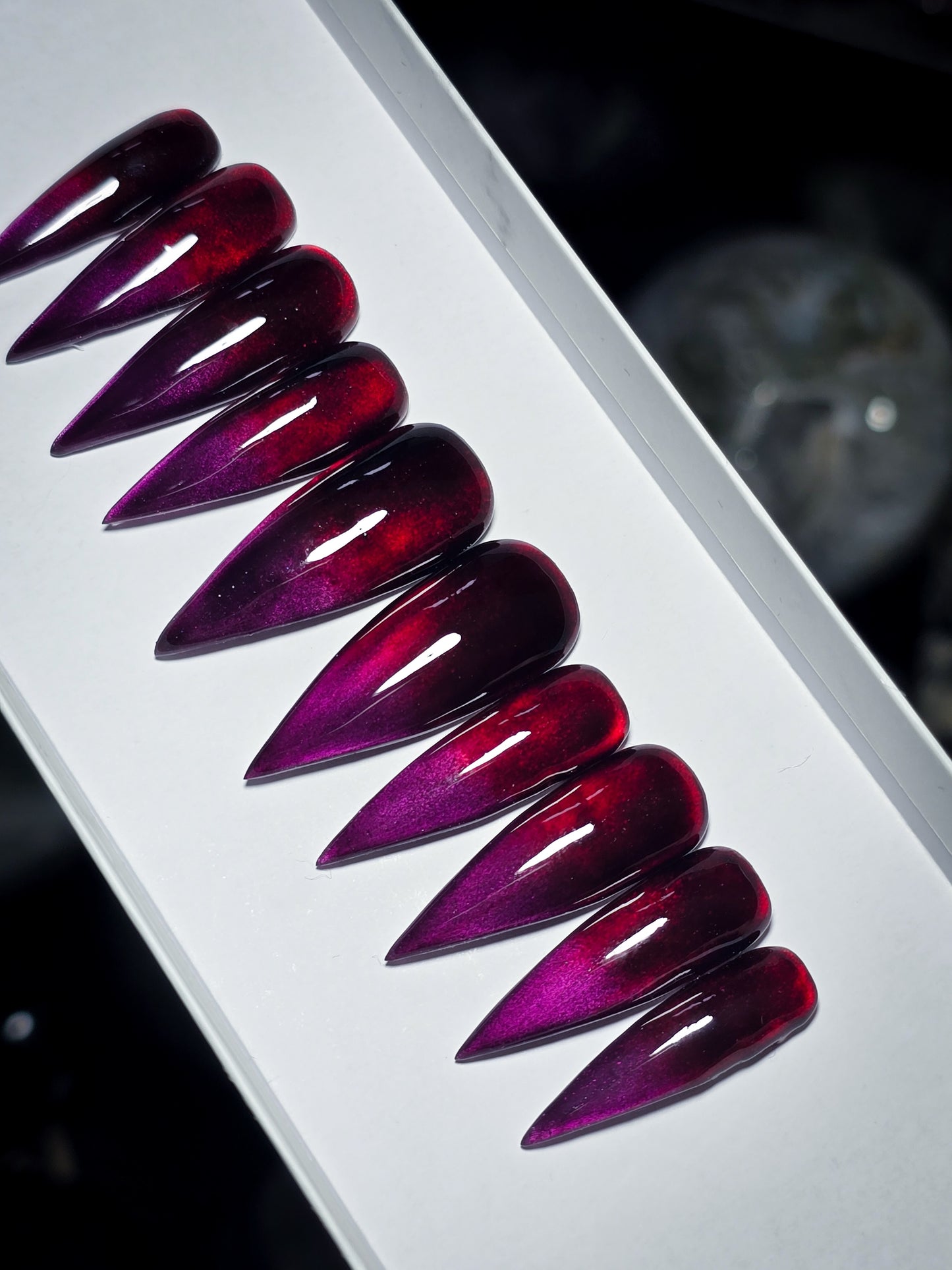 Crimson Eclipse Press on Nail Set