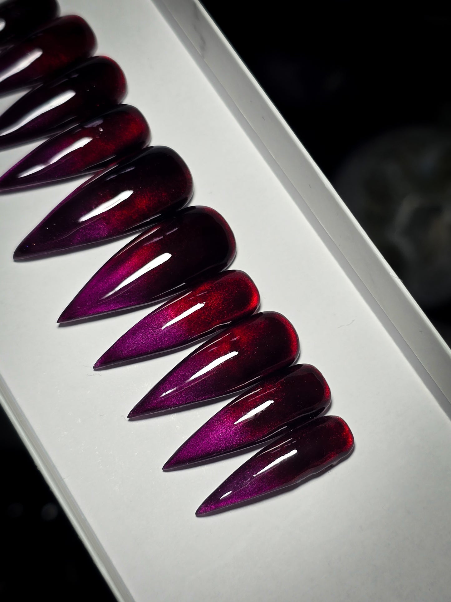 Crimson Eclipse Press on Nail Set